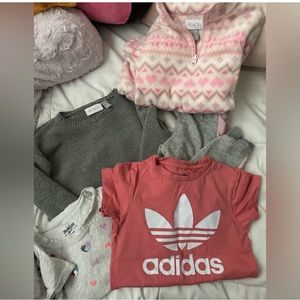 Girls 3 bundles together all sizes 5/6 and a few size 7 items